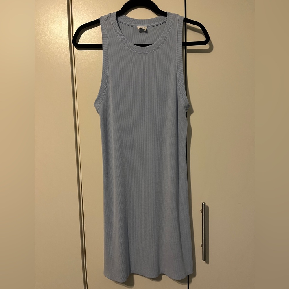 Wilfred Free Soft Blue Ribbed Dress size medium